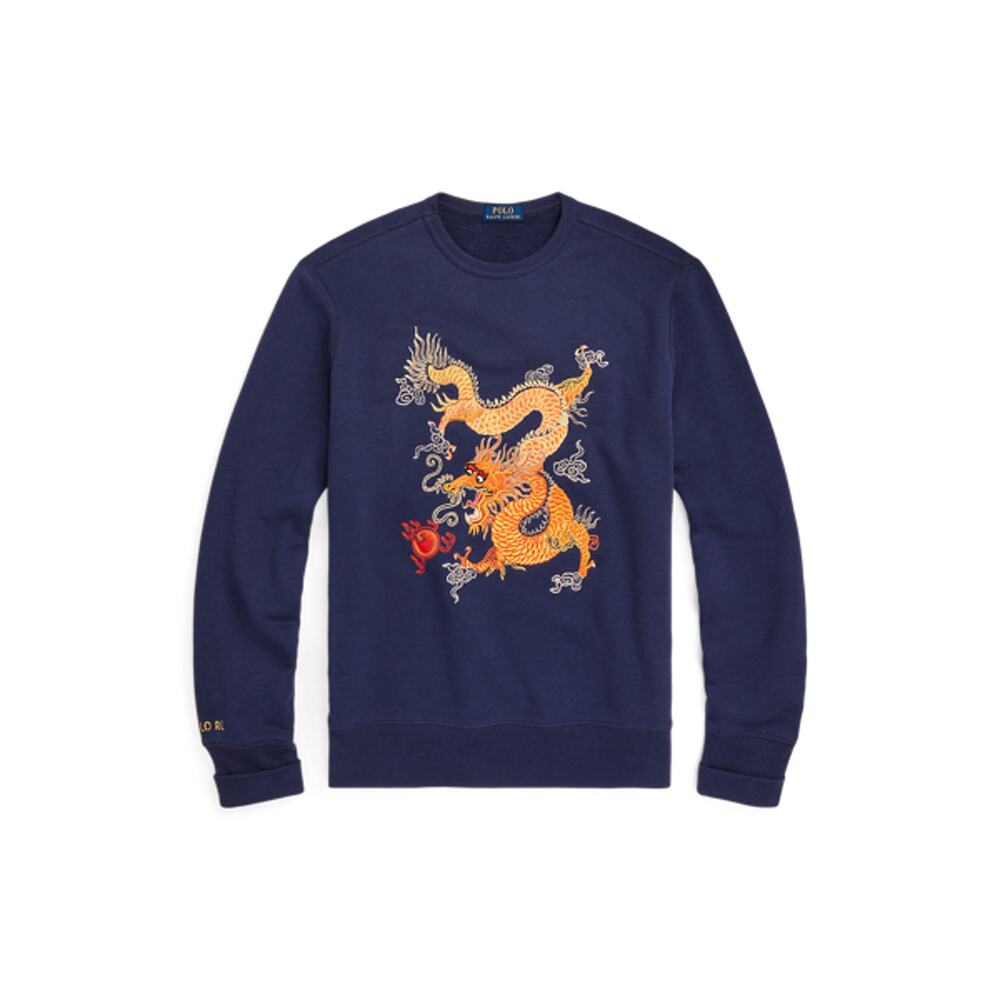 Ralph Lauren Navy Sweatshirt with Dragon Design